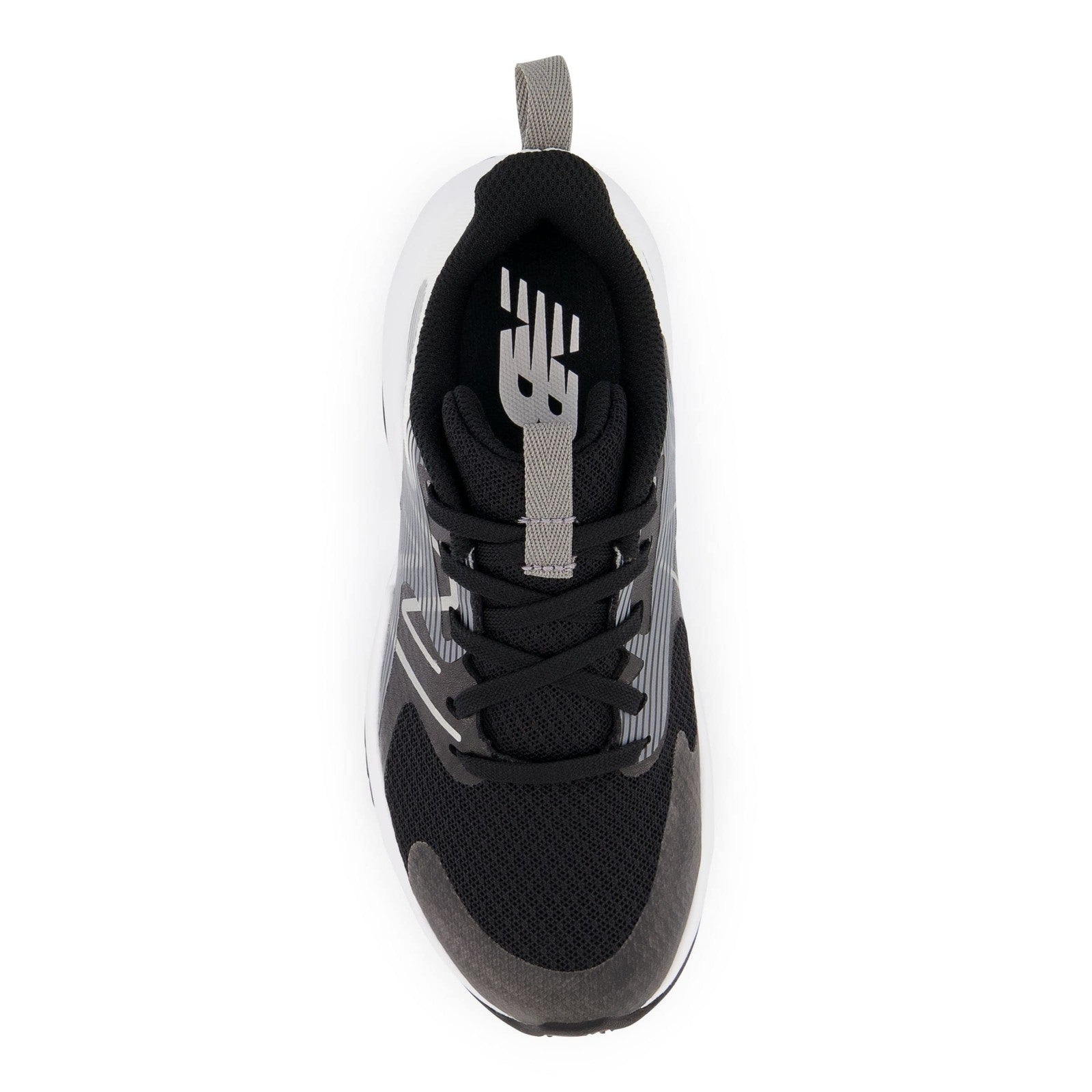 New Balance Kid's Rave Run V2 Lace-up Shoe, Black/White, 6.5 Wide Big Kid