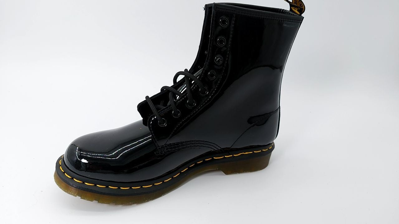 Dr. Martens Unisex 1490 Smooth Leather Boot, Black, 10 Women/9 Men