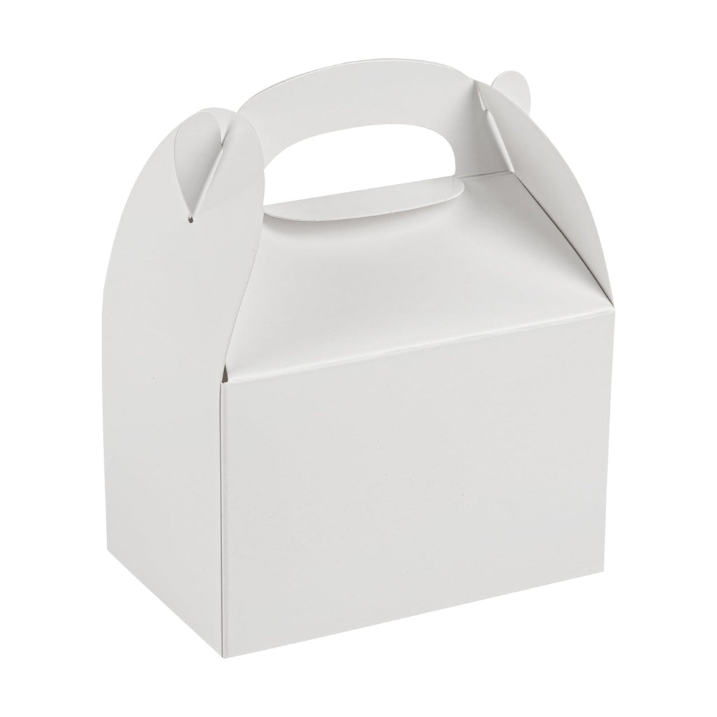 Greaseproof White Gable Boxes 4x2.5x2.5in - 25 Count Party Favors