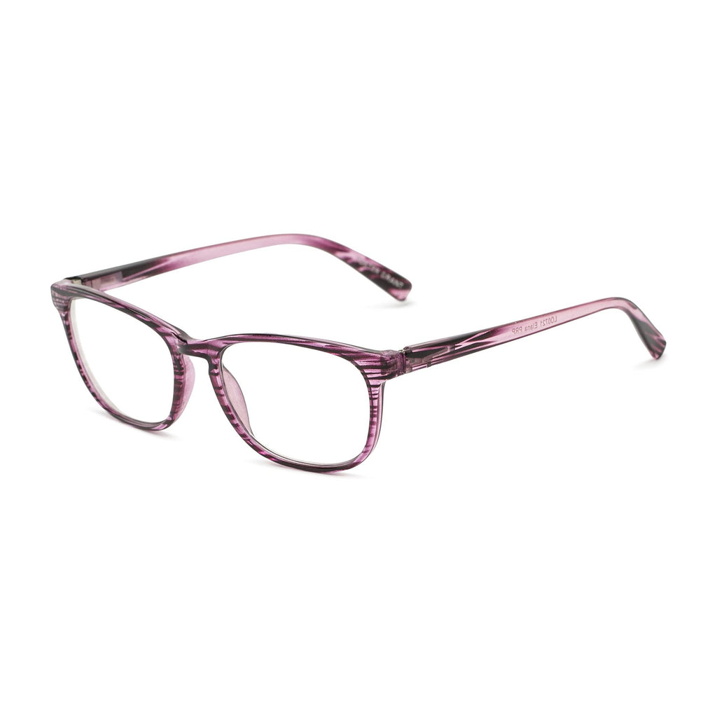Foster Grant Elana Pop Bifocal Blue Light Reading Glasses, Purple, 53mm