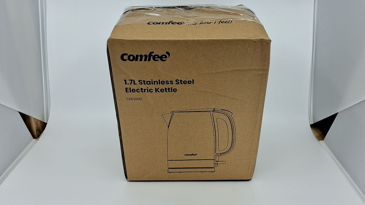 1.7L Stainless Steel Electric Tea Kettle w/ LED Light & Auto Shut-Off