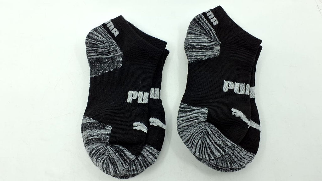 PUMA womens Low Cut 6 Pack No Show Socks, Black/Grey, 9 11 US
