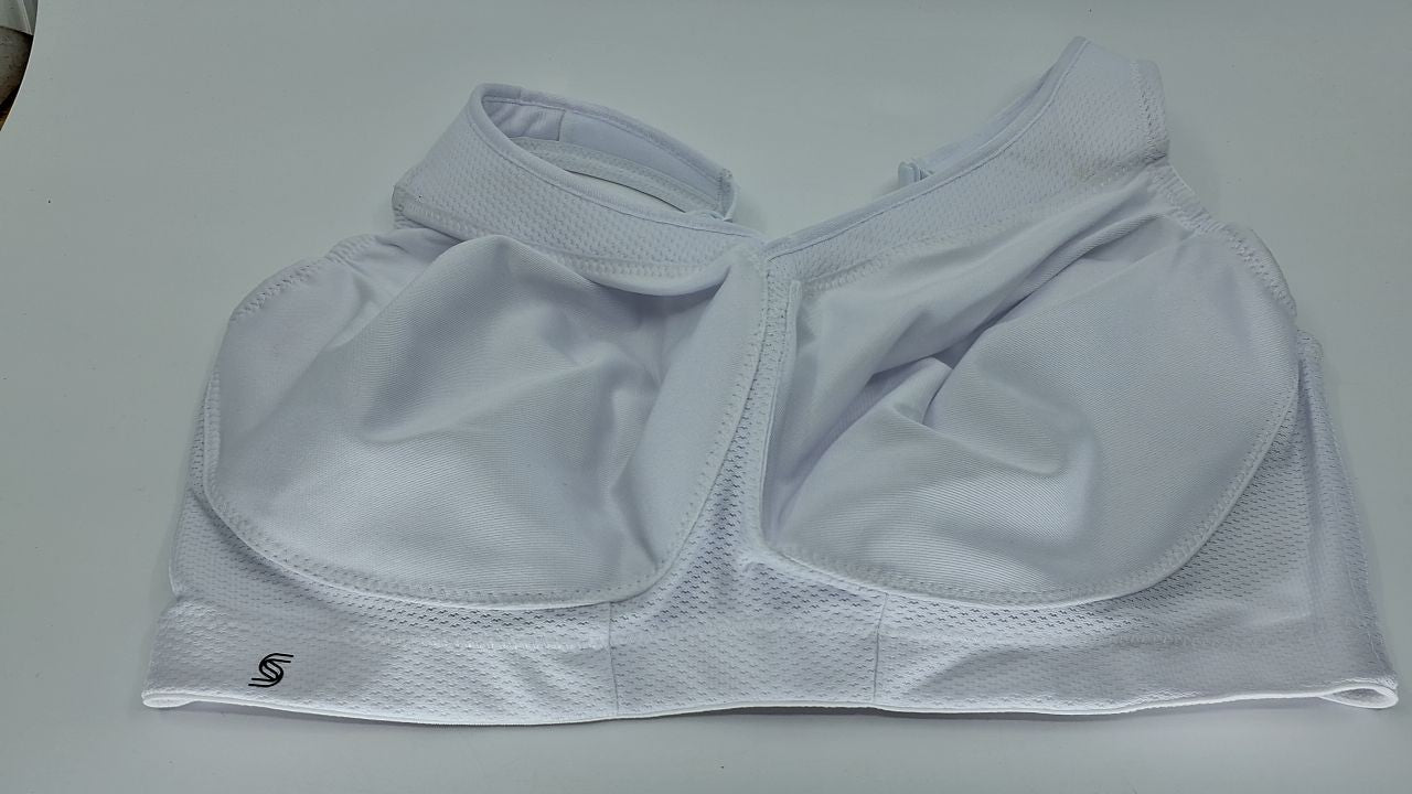 Glamorise Plus Size MagicLift Seamless Sports Bra 34F White #1006