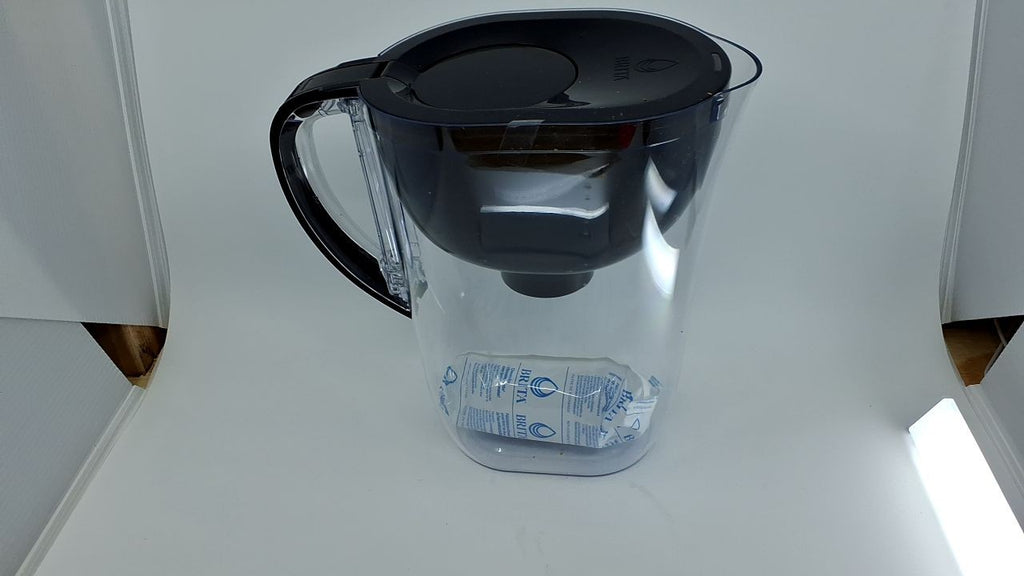 Brita Large Water Pitcher, 10-Cup Capacity, SmartLight Indicator, Black