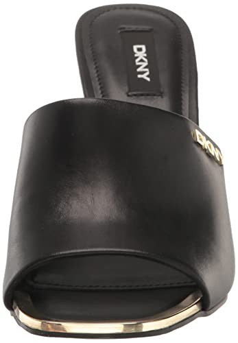 DKNY Women's Bronx Heeled Sandal, BLACK, 8.5