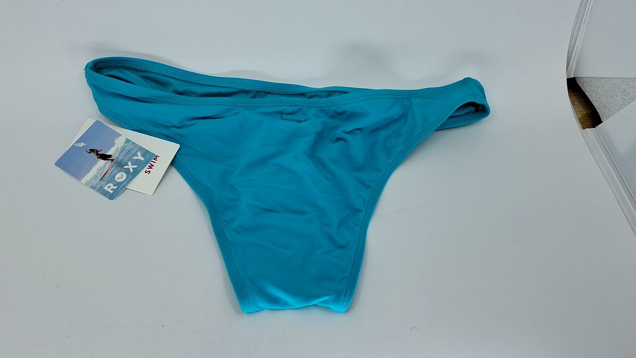 Roxy Teal Bikini Bottoms for Women, UPF 50+, Quick-Dry, Size S
