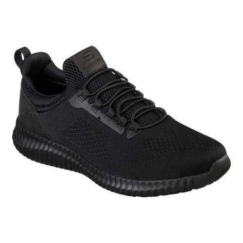 SKECHERS Work Cessnock Men's Shoes Black : 9.5 EE - Wide, Textile