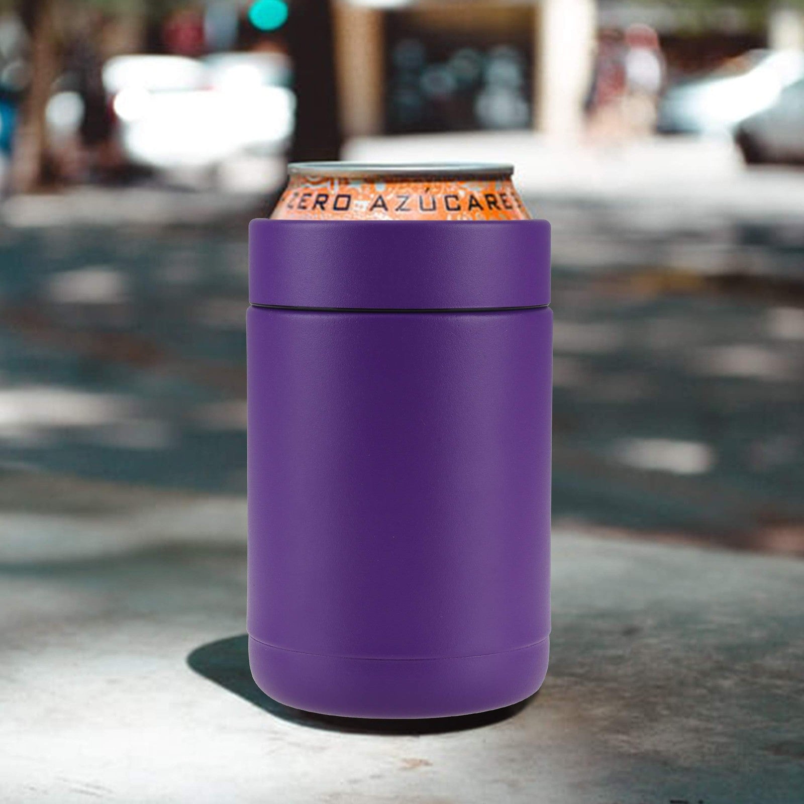 12 oz Stainless Steel Vacuum Insulated Can Cooler - Purple