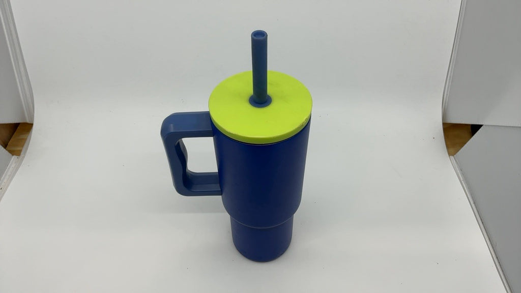 Kids 24 oz Trek Tumbler - Stainless Steel w/ Handle - Blue Dune