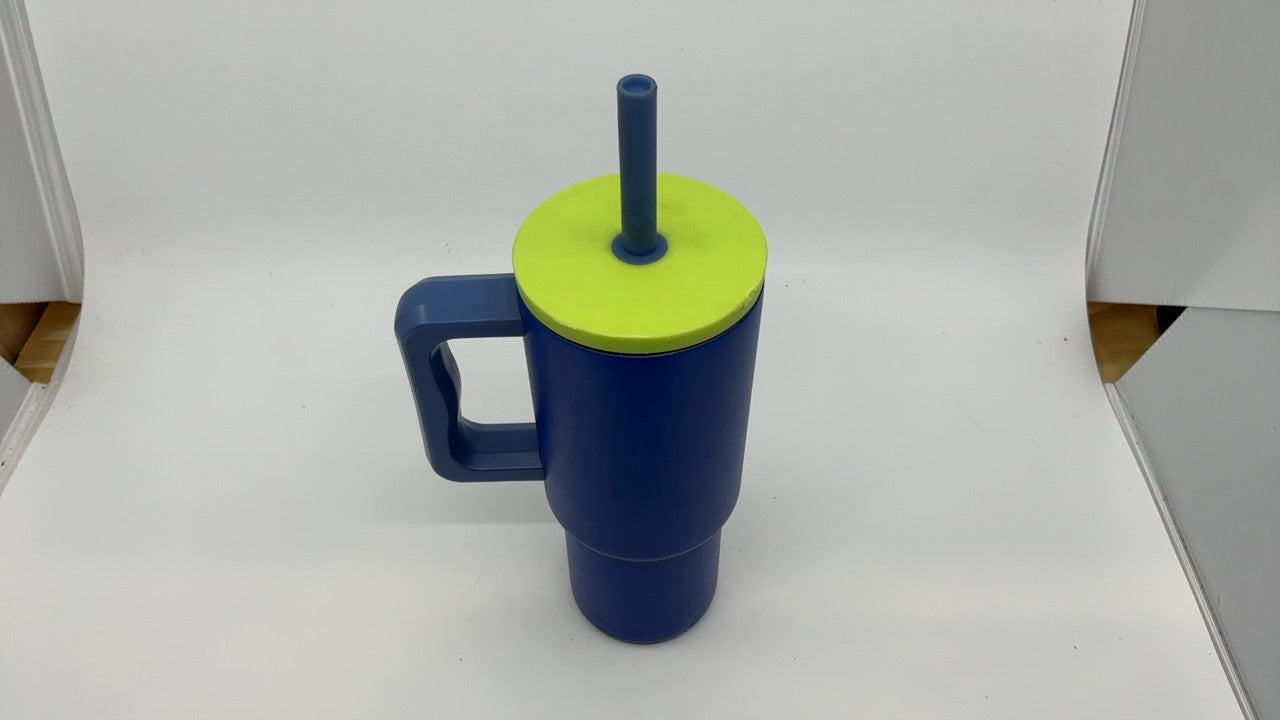 Kids 24 oz Trek Tumbler - Stainless Steel w/ Handle - Blue Dune