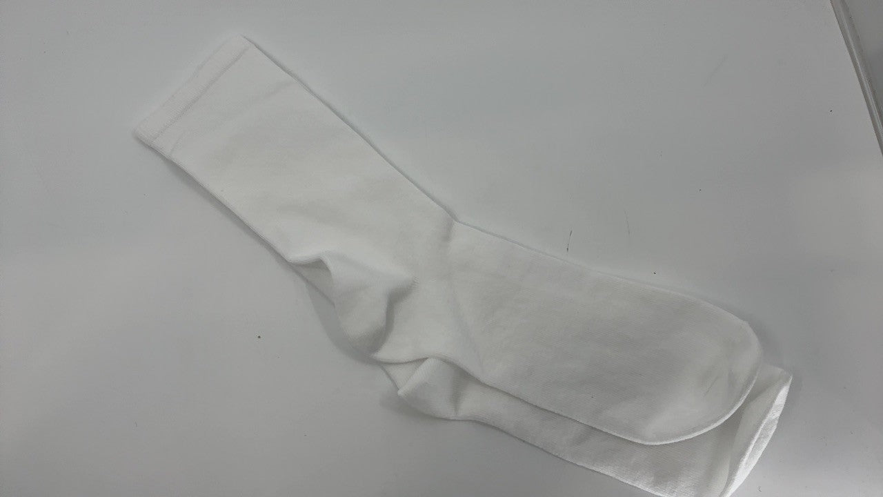 Amazon Essentials Women's Crew Socks, Cotton, 6 Pairs, White, 8-12