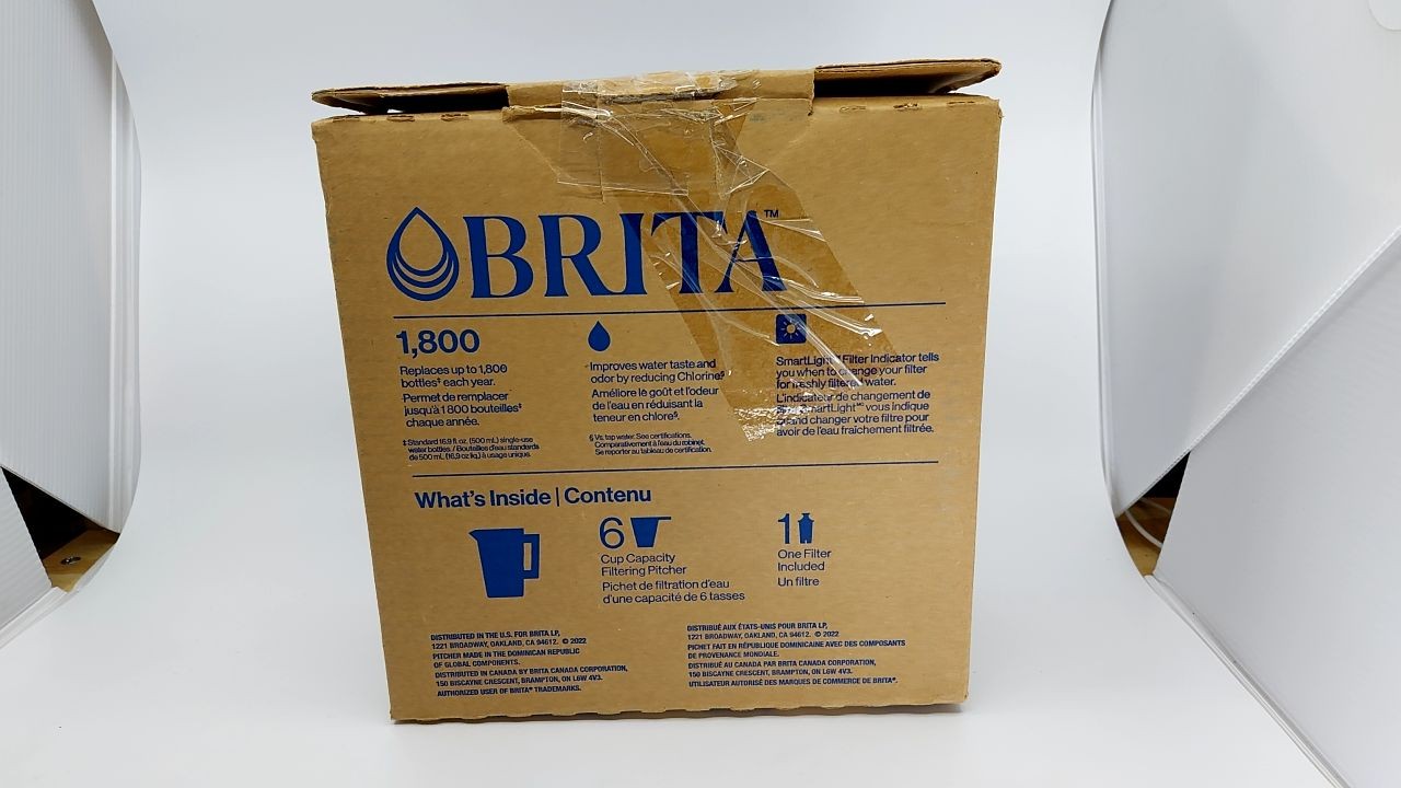 Brita Metro Water Filter Pitcher, 6-Cup, Turquoise, SmartLight Indicator