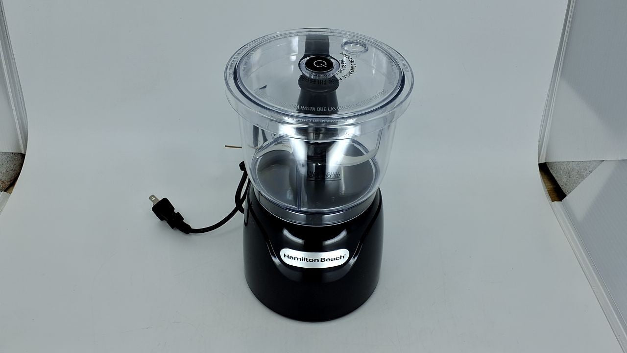 Hamilton Beach 3-Cup Food Processor, Black, 350W, Chopping & Mincing