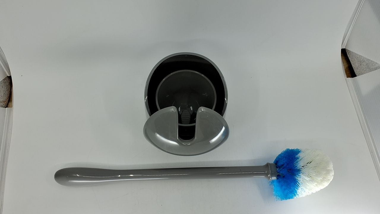 OXO Good Grips Compact Toilet Brush & Canister - Gray
