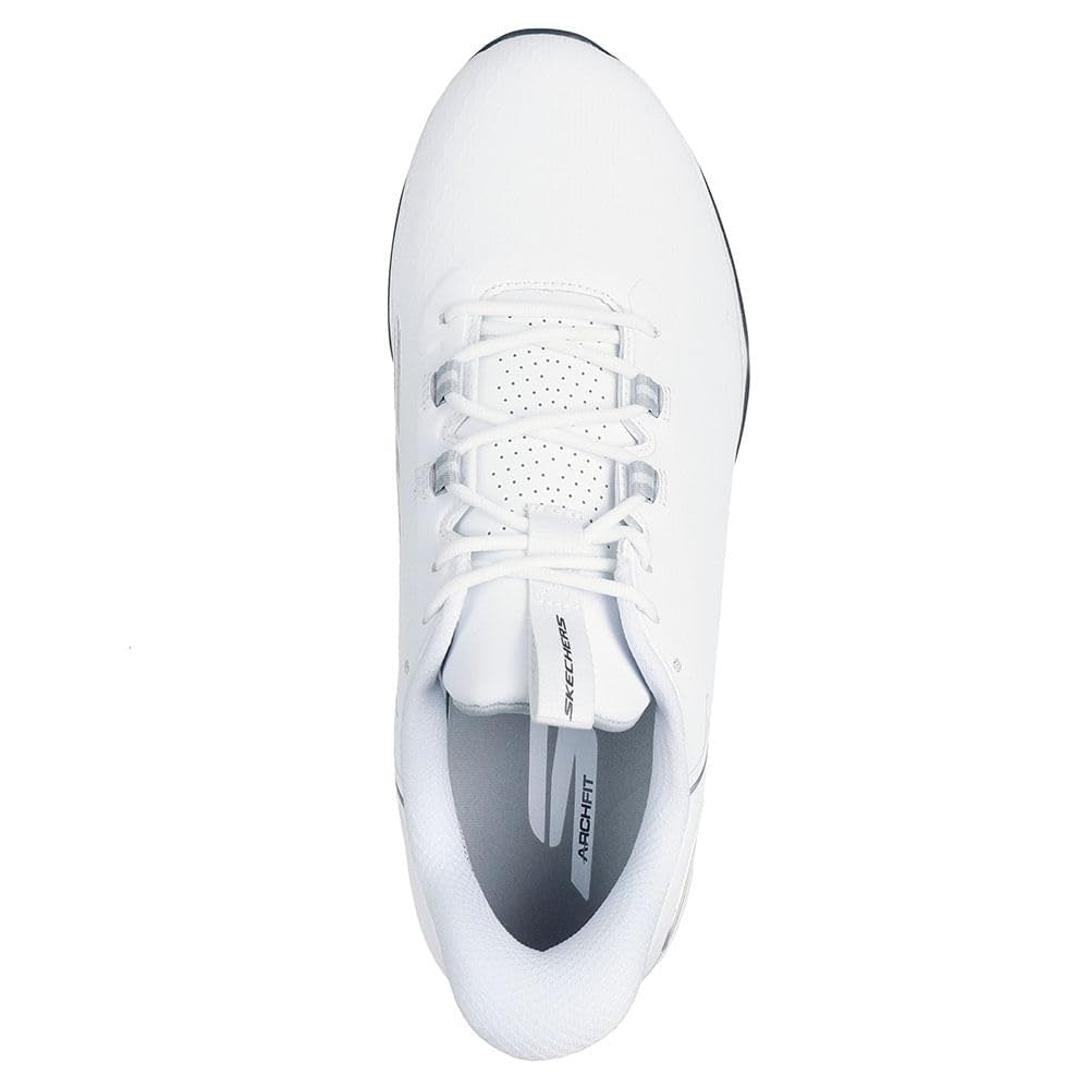 Skechers Golf Men's Elite 6 Arch Fit Spikeless Golf Shoe Sneaker, White, 10W
