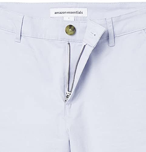 Mid-Rise Slim-Fit 5 Inseam Chino Shorts Light Blue Size 16