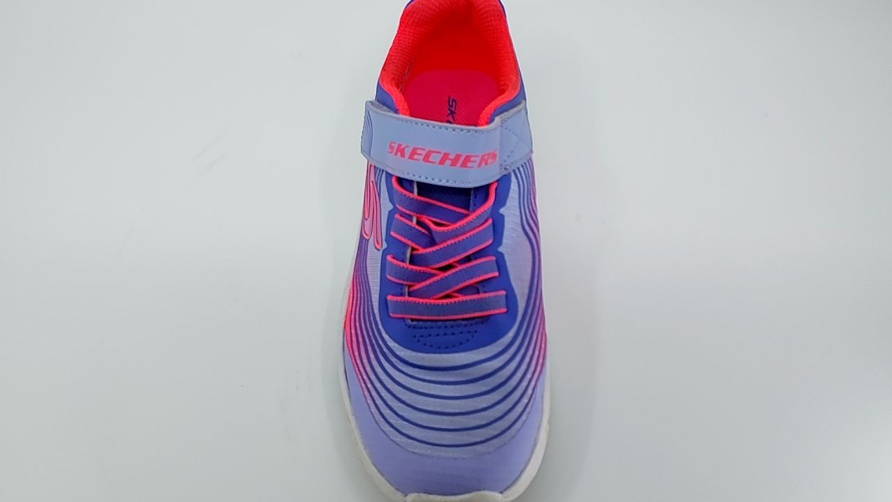 SKECHERS Kids Girls Microspec Advance Sneaker, Lavender/Neon Pink, 3 Little Kid