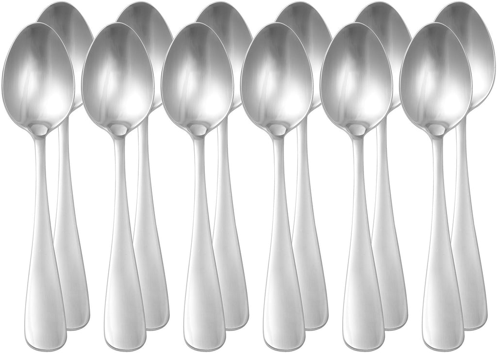 Stainless Steel Dinner Spoons, 12 Pack, 7.9 In, Round Edge, Silver