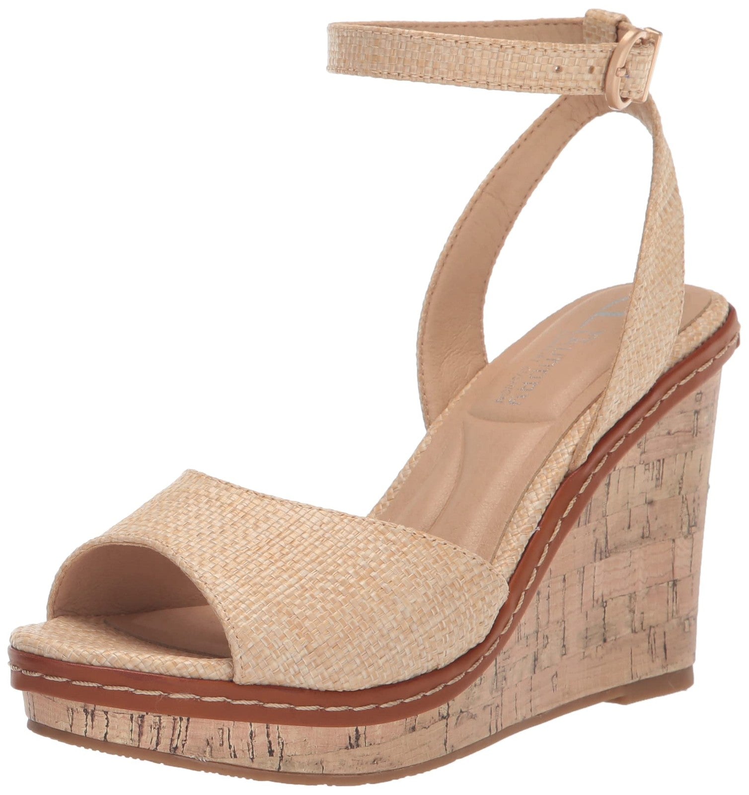 CL by Laundry Women's Beaming Cloud Patent Wedge Sandal, Natural, 7.5