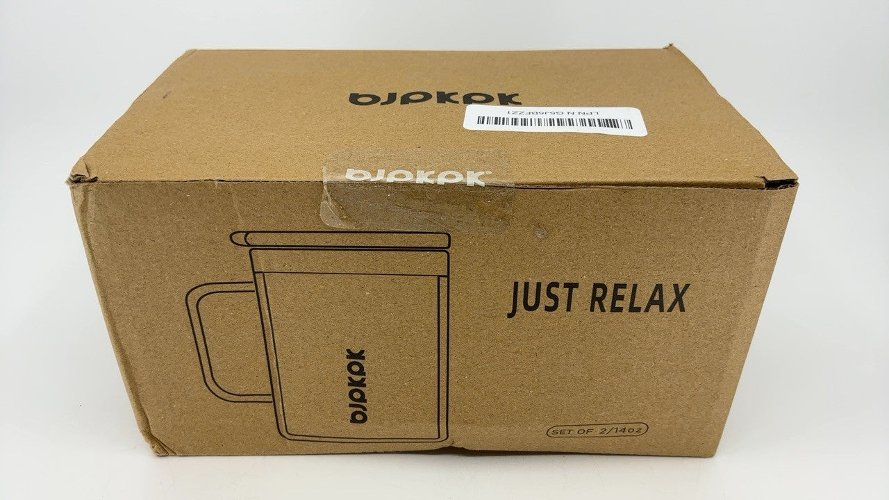 Insulated Coffee Mug Set, 14oz Stainless Steel Tumblers, 2 Pcs, Turquoise