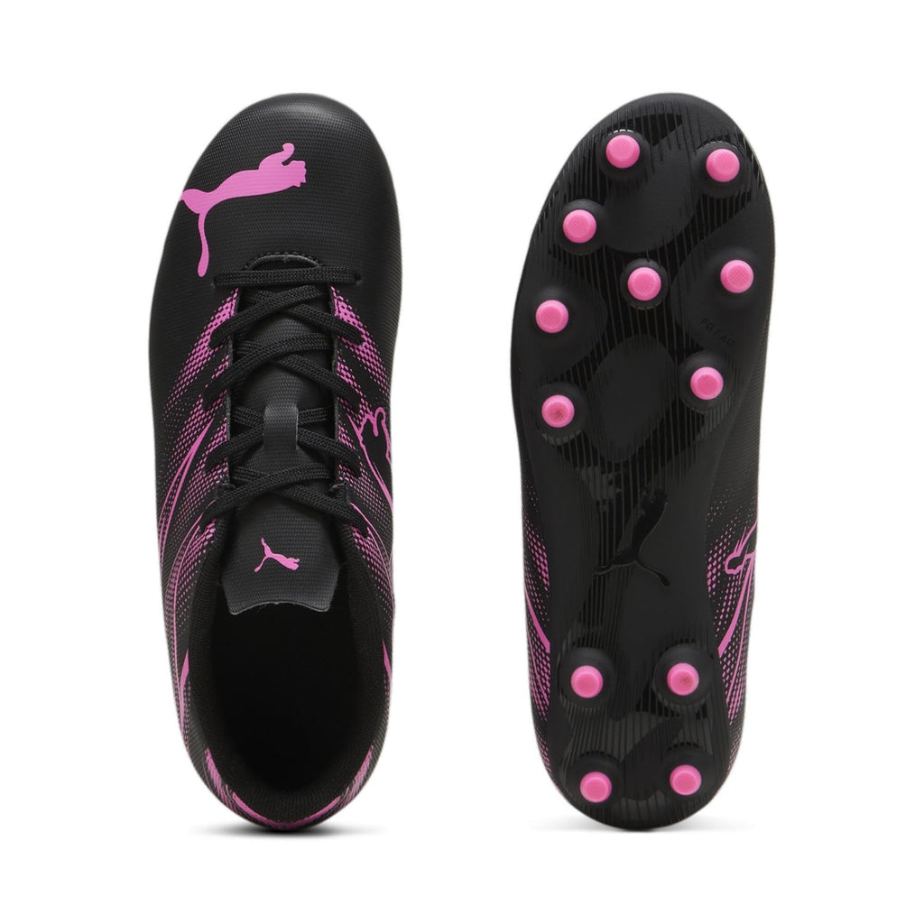 PUMA Attacanto Firm Soccer Cleats, Toddler 10, Black-Poison Pink