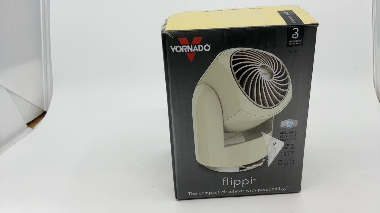 Vornado Flippi V6 Air Circulator, Adjustable Head, 2-Speed, Vintage White