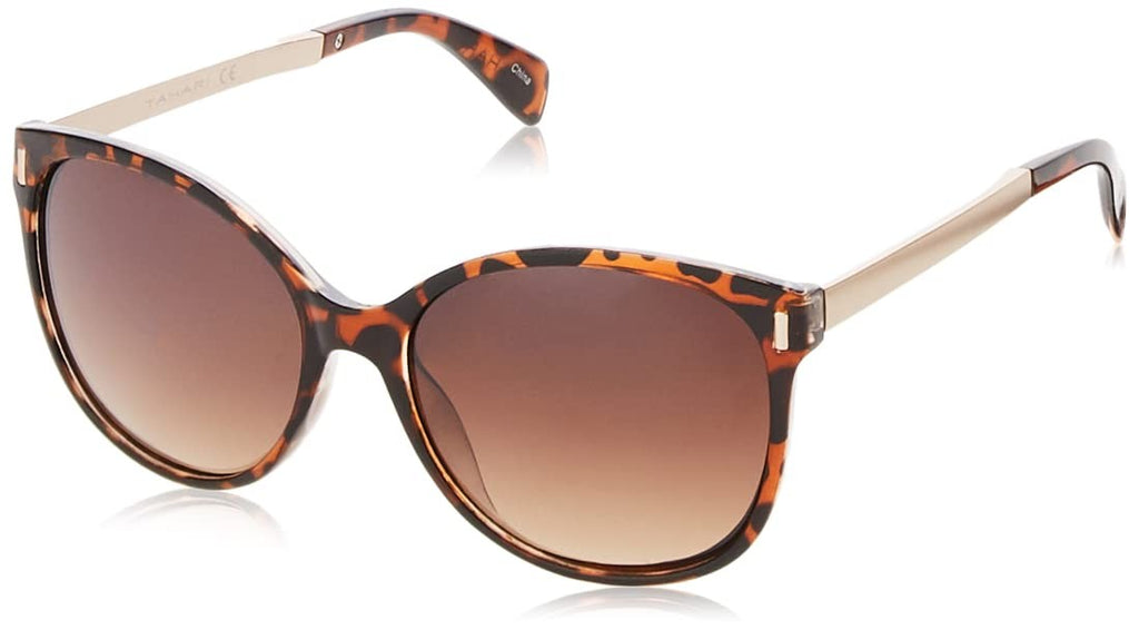 TAHARI Women's Cat Eye Sunglasses TH657 55mm Tortoise UV Protection