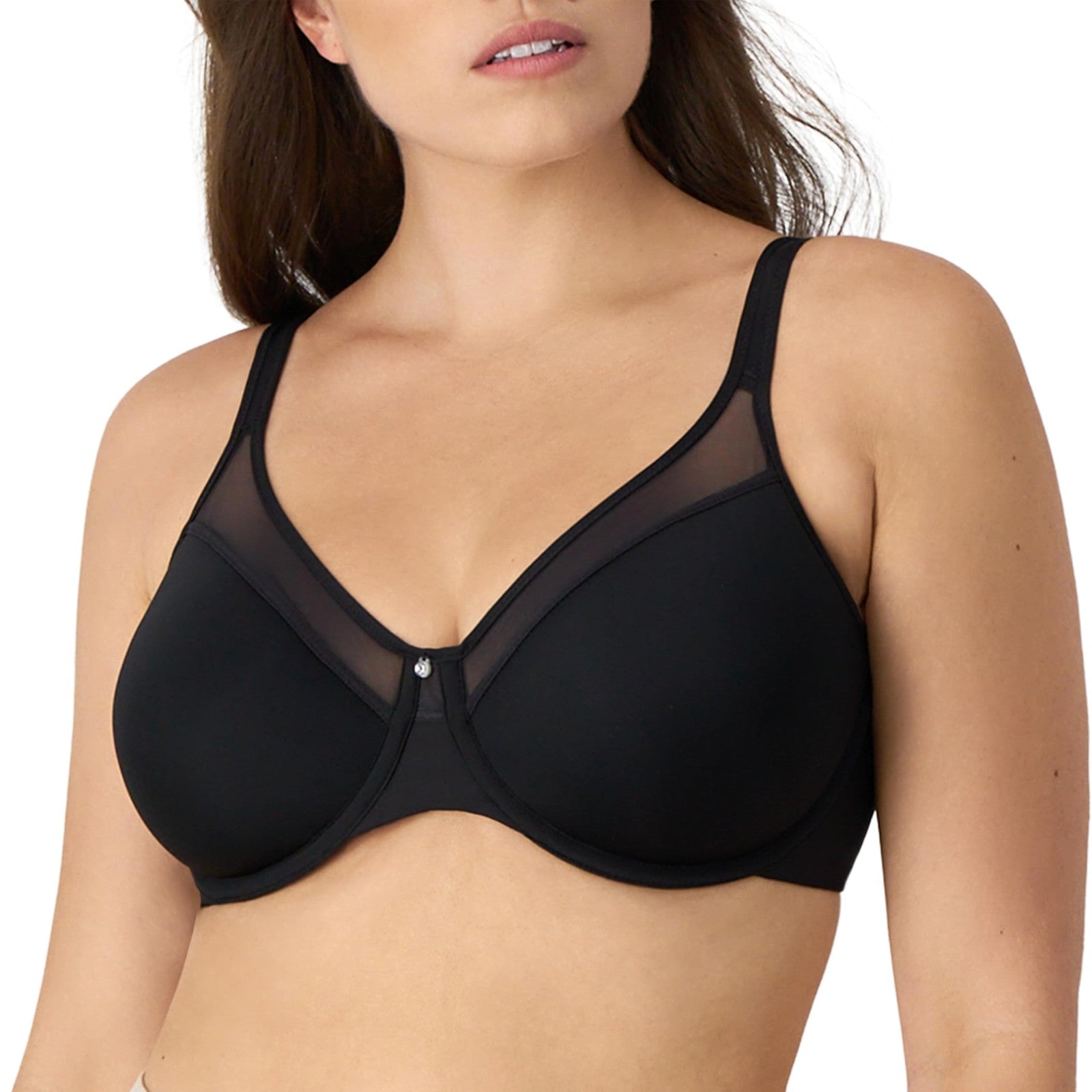 Bali One Smooth U Bra, Ultra Light, Convertible, Black, 34DD