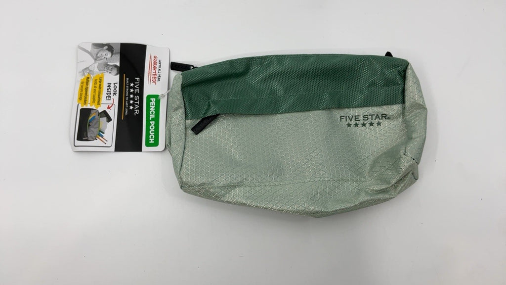 Five Star Pencil Case, 9-Pocket Organizer for School Supplies, Green