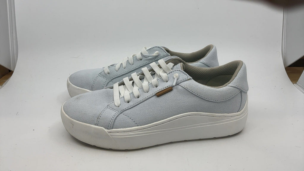 Dr. Scholl's Shoes Women's Time Off Go Sneaker, Powder Blue Fabric, 8