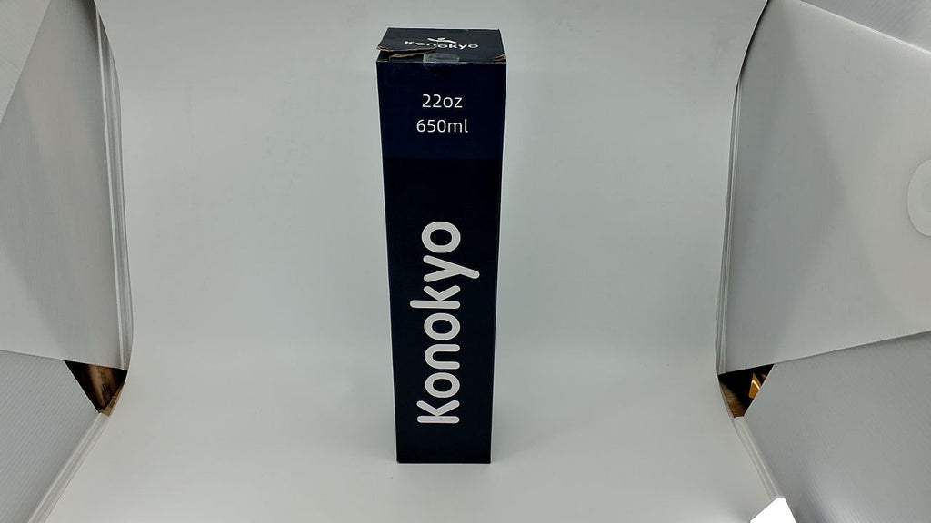 22oz Stainless Steel Insulated Water Bottle w/ 3 Lids, Marble Ocean