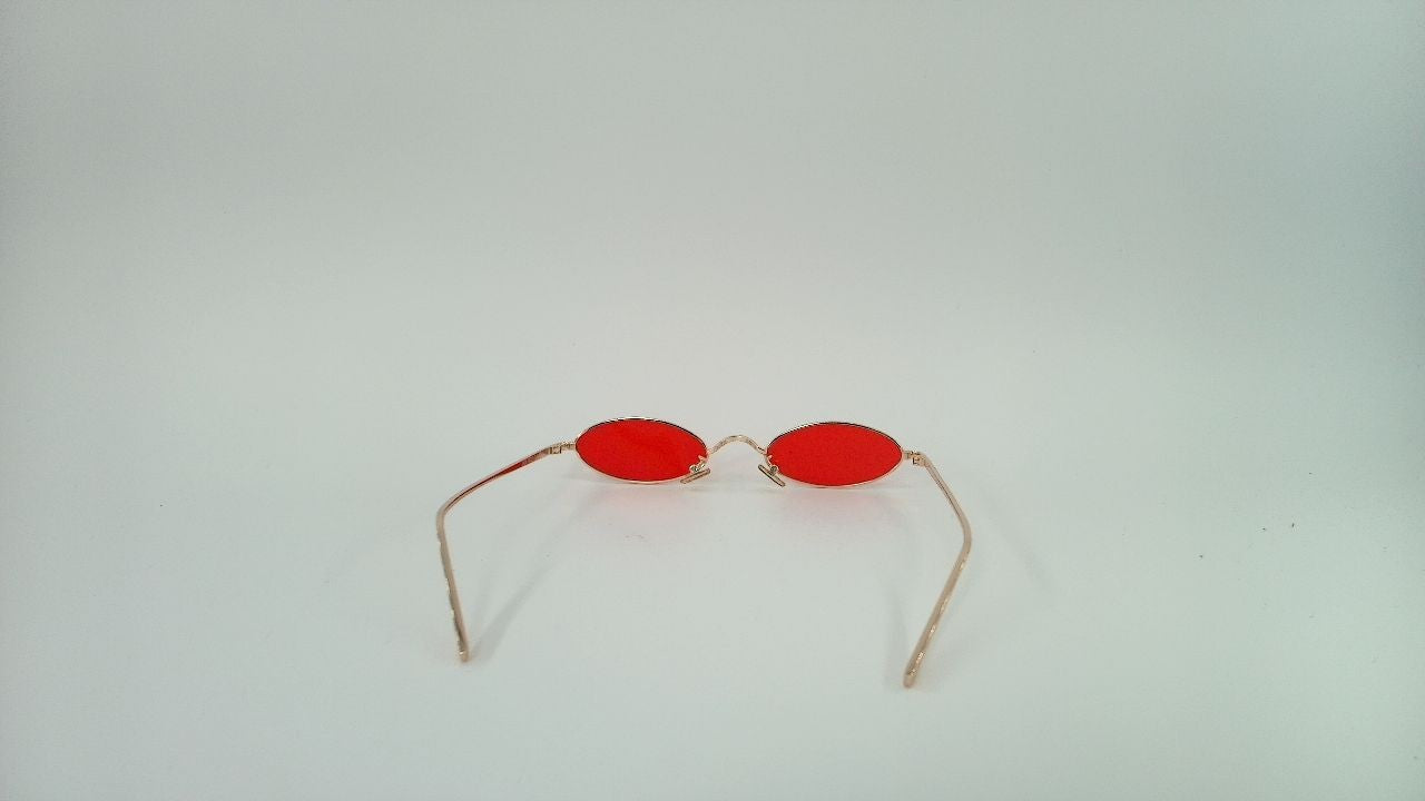 MEETSUN Vintage 90s Small Oval Sunglasses For Women Men Metal Frames Designer