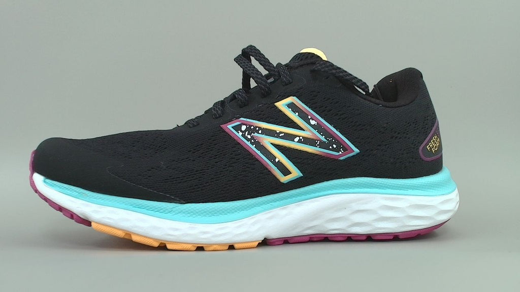 New Balance Women's Fresh Foam 680 V7 Running Shoe, Black/Surf/Lemonade, 6