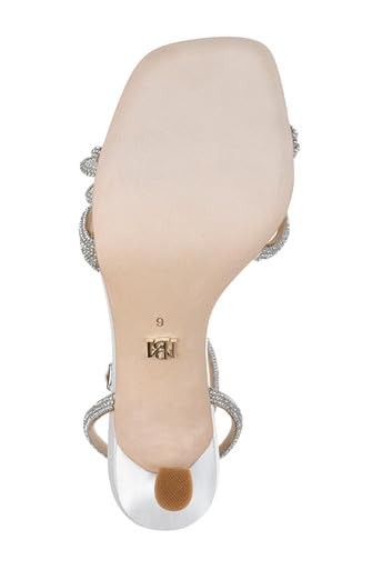 Badgley Mischka Women's Effie Heeled Sandal, Champagne, 9