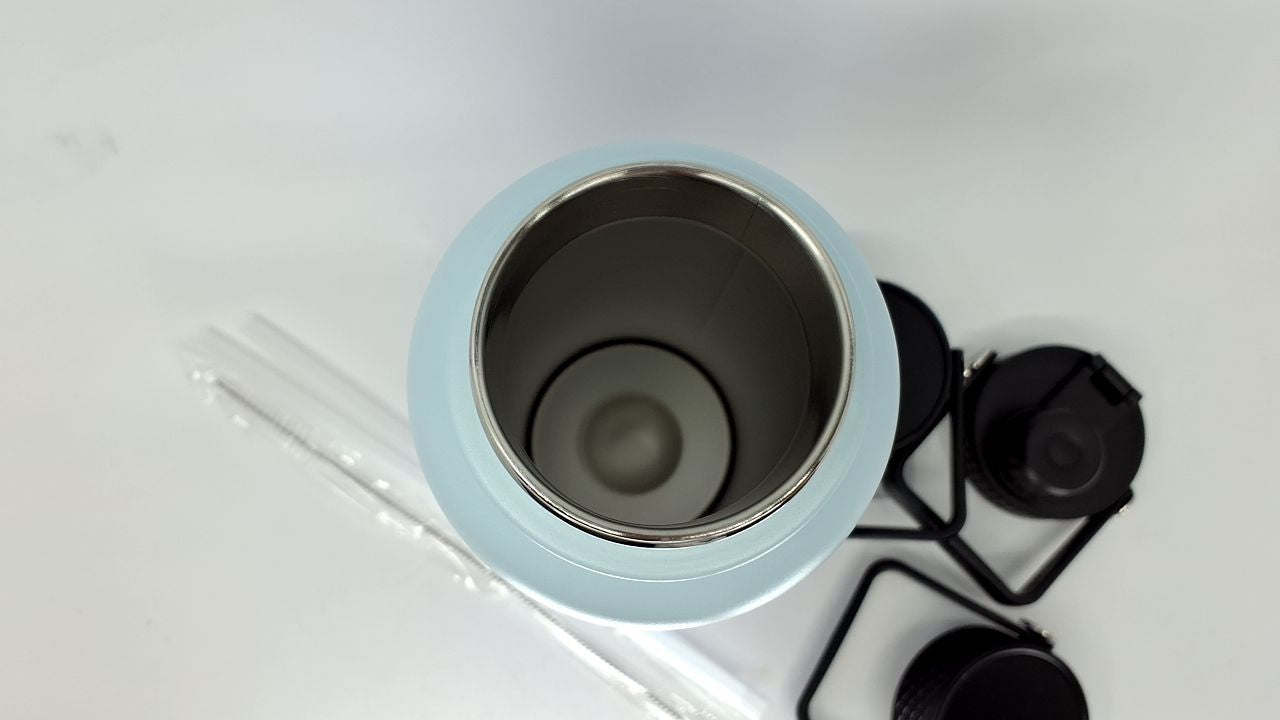 40oz Sky Insulated Water Bottle, 3 Lids, Stainless Steel, BPA Free