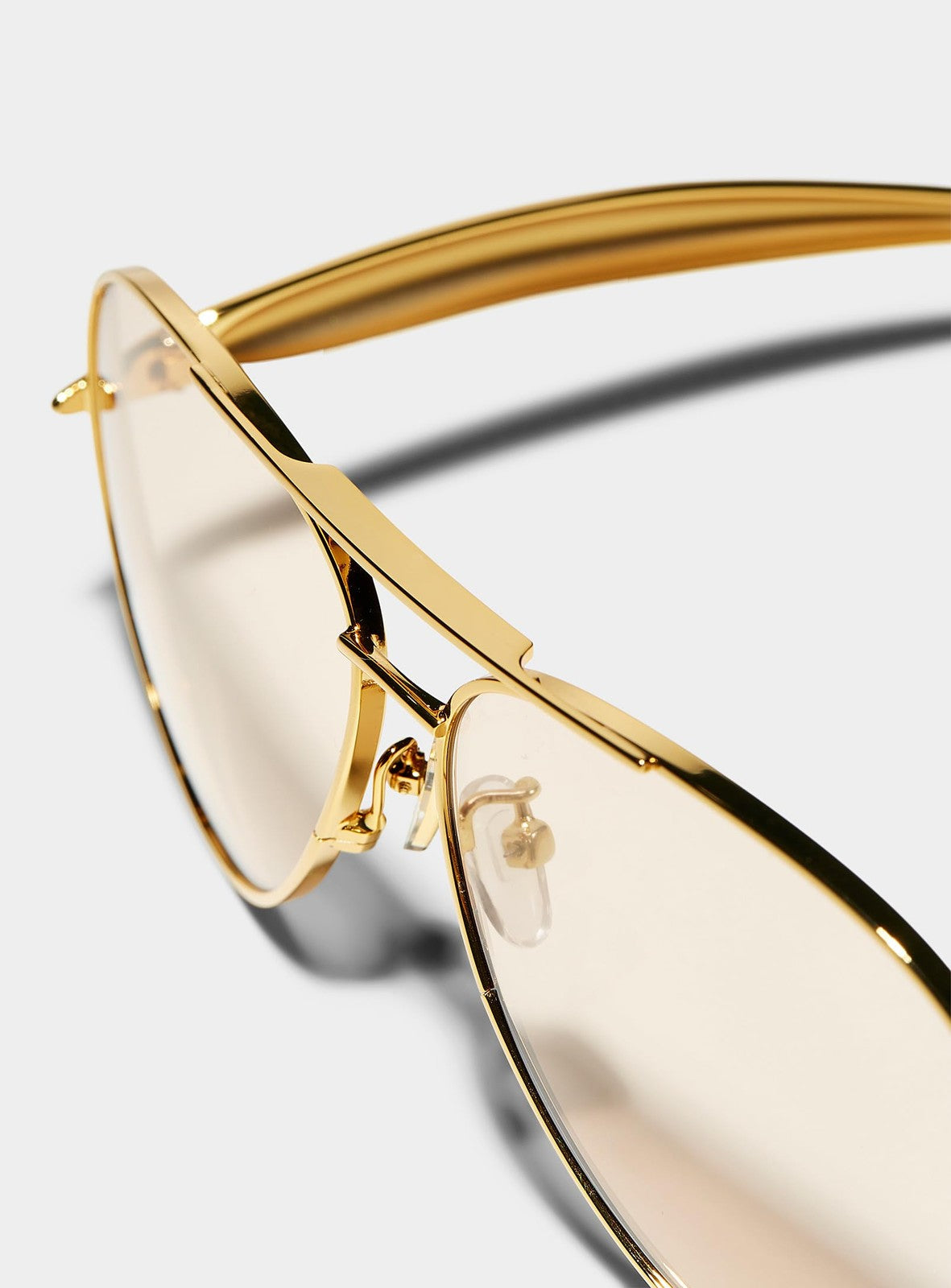 GUVIVI Oversized Gold Aviator Sunglasses for Men & Women, 70s Retro