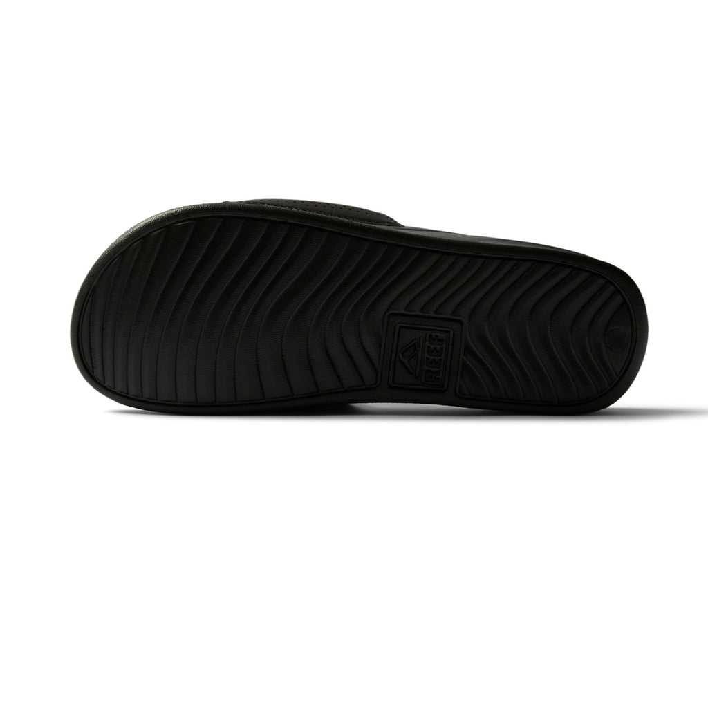 Reef One Slide Mens Sandal, Lightweight & Water Friendly, Black, 8
