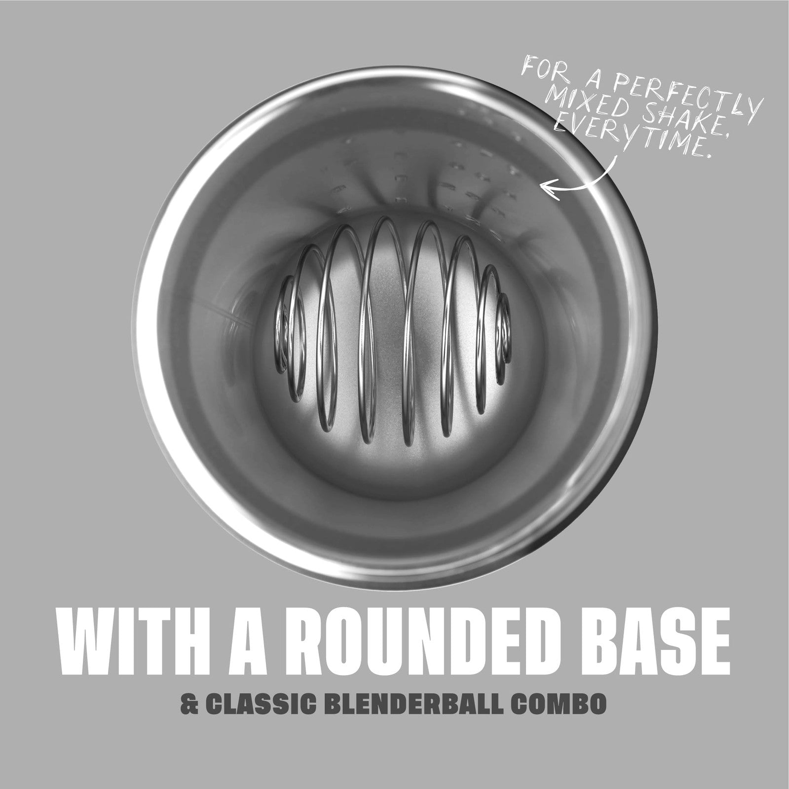 BlenderBottle Strada 24oz Shaker Cup, Insulated Stainless Steel - White