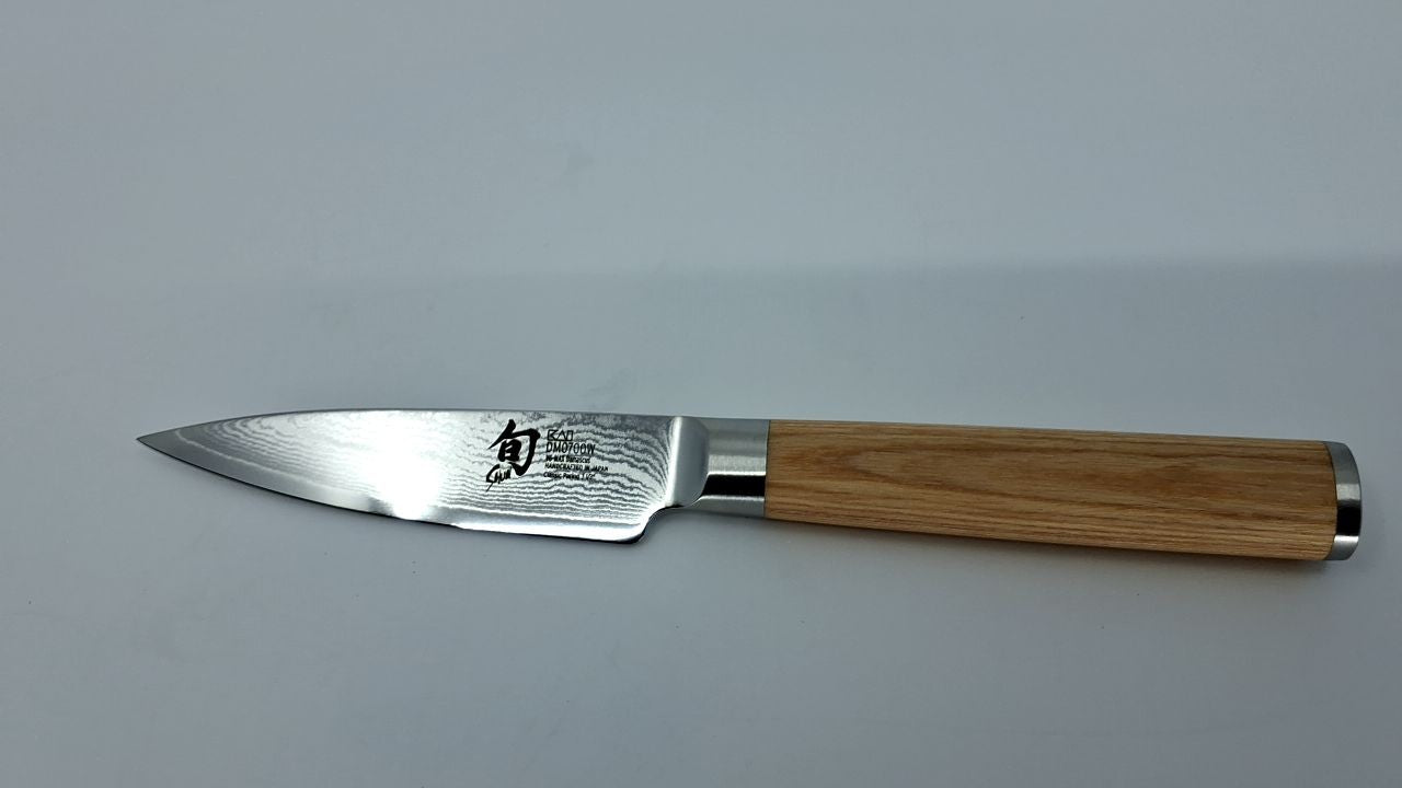 Handcrafted Shun Classic Blonde 3.5" Paring Knife, Damascus Steel, Pakkawood
