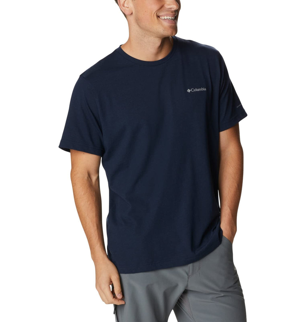 Columbia Mens Thistletown Hills Tee, Collegiate Navy Heather, Small