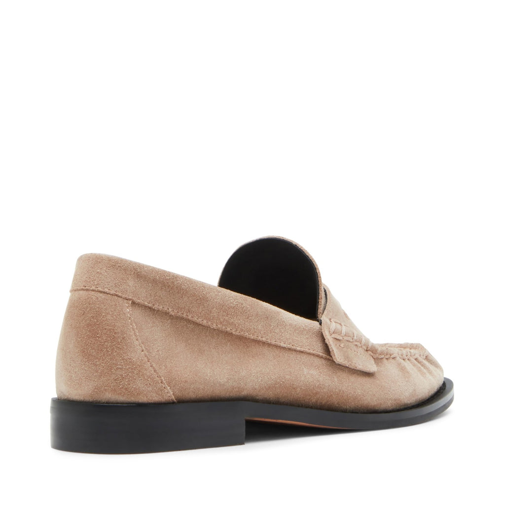 Steve Madden Women's Kingston Loafer, Taupe Suede, 7.5
