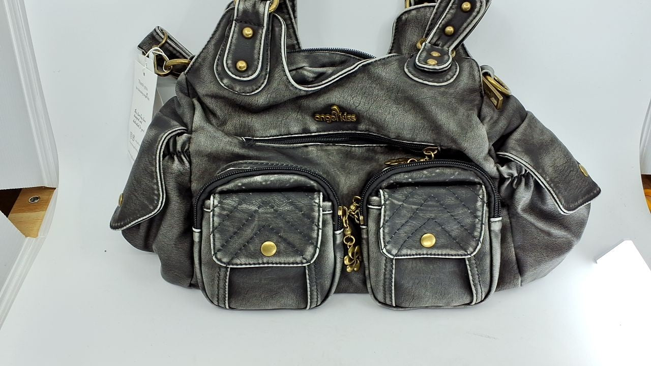 Large Black Hobo Bag Soft PU Leather Shoulder Bag for Women