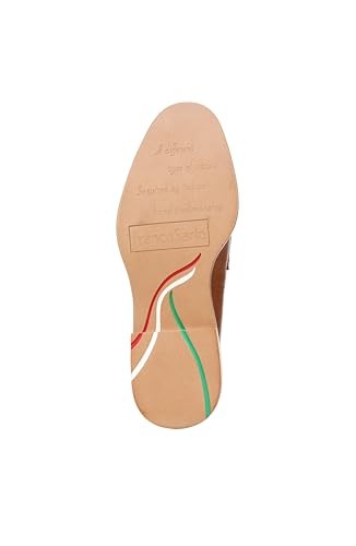 Franco Sarto Women's Edith Almond Toe Penny Loafers - Tobacco Brown Leather,8.5W