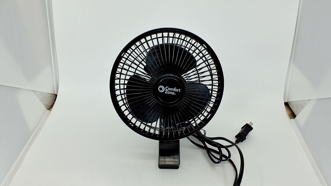Quiet 6" Clip-On Fan, Adjustable Tilt, 2-Speed, Ideal for Desk & Stroller