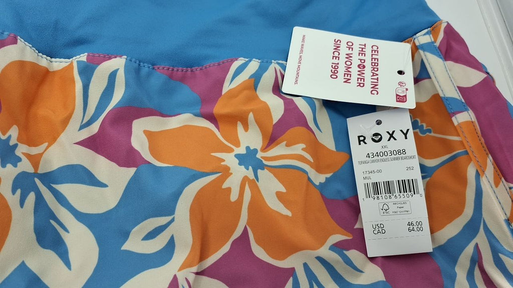Roxy Women's 2" Inseam Board Shorts, Quick-Dry, UPF 50+, Multi, XX-Large