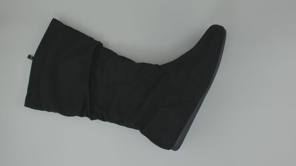 Olivia K Womens Low Heel Mid-Calf Slouchy Suede Casual Boots with Side Zipper