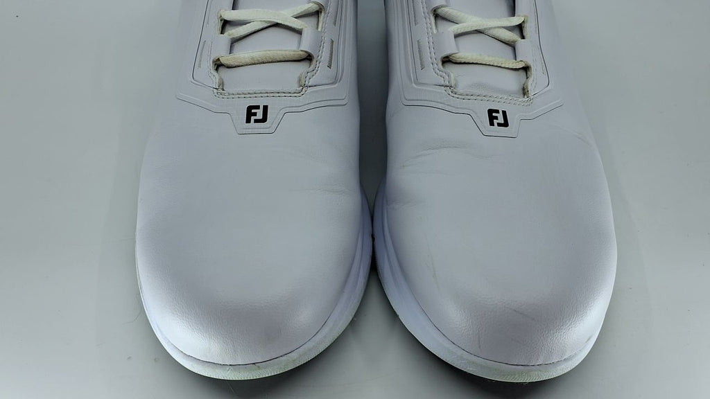 FootJoy Men's FJ Fuel Golf Shoe, White/White/Black, 13 Wide