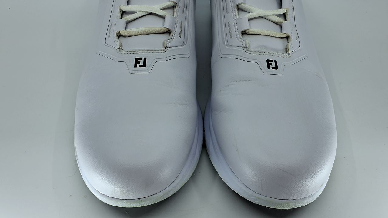 FootJoy Men's FJ Fuel Golf Shoe, White/White/Black, 13 Wide