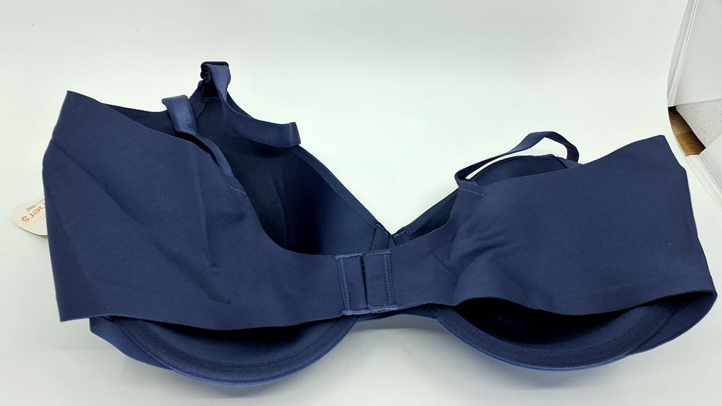 Simply Perfect 38D Underwire Bra, Button Blue, Plus-Size, Warner's