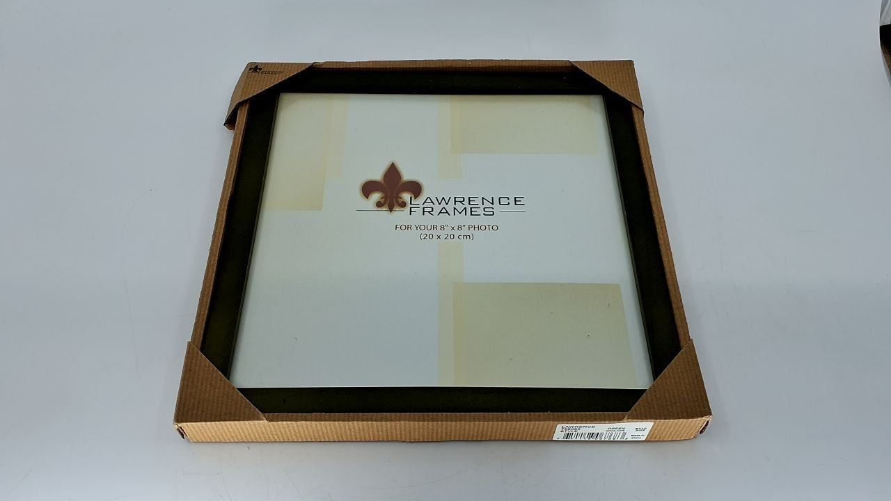 Lawrence Frames Collection Wood Picture Frame Gallery, 8 by 8-Inch, Green